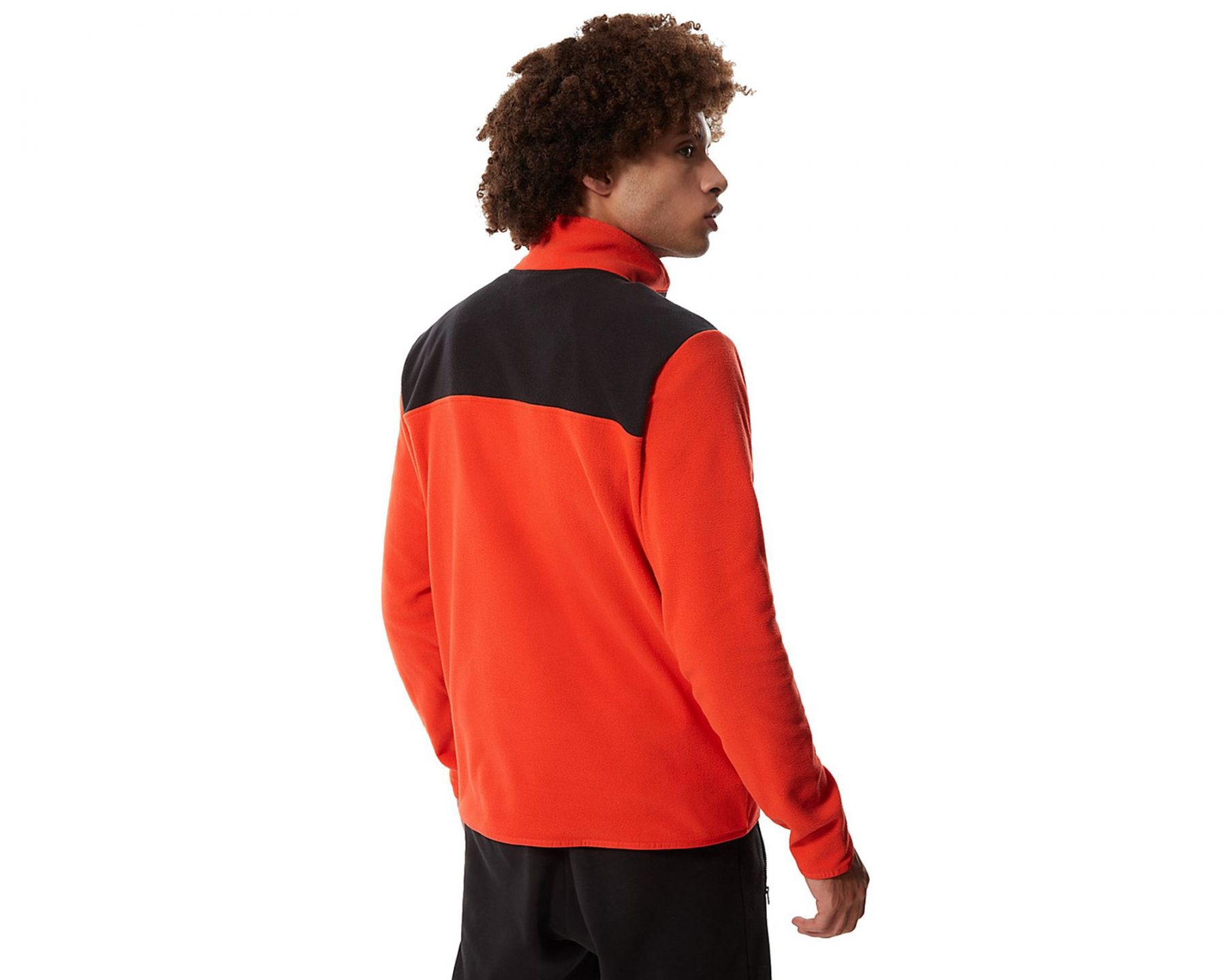 سویشرت ورزشی یقه ایستاده نارنجی مردانه