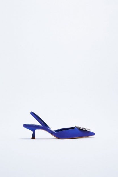 کفش پاشنه بلند زنانه آبی زارا zara