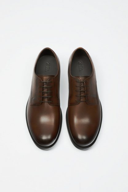 کفش رسمی مردانه قهوه ای زارا zara