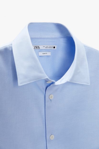 پیراهن رسمی مردانه آبی زارا zara
