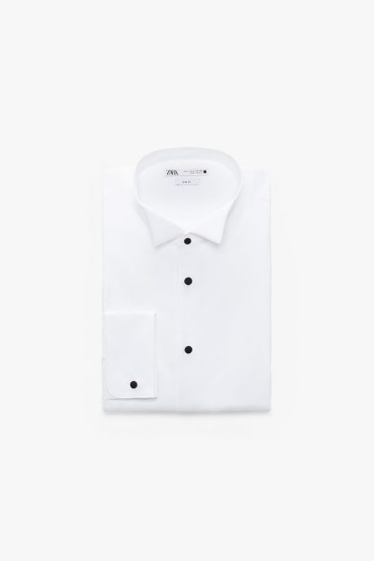 پیراهن رسمی مردانه سفید زارا zara