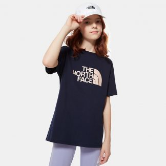 تی شرت دخترانه سرمه ای نورس فیس The North Face