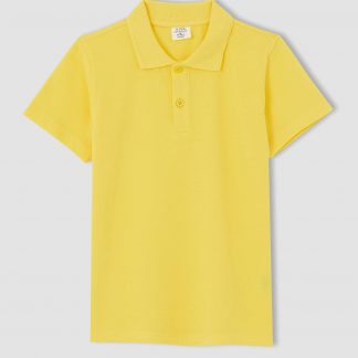 تی شرت آستین بلند پسرانه زرد دفاکتو defacto