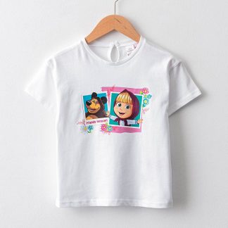تی شرت آستین کوتاه نوزادی دختر سفید السی وایکیکی lcwaikiki