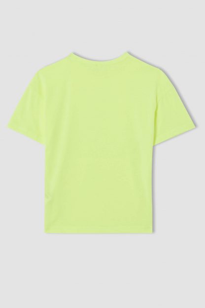 تی شرت آستین بلند پسرانه سبز دفاکتو defacto