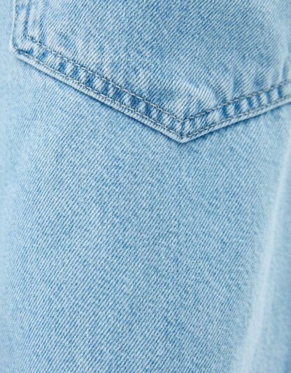شلوار جین گشاد مردانه آبی برشکا bershka