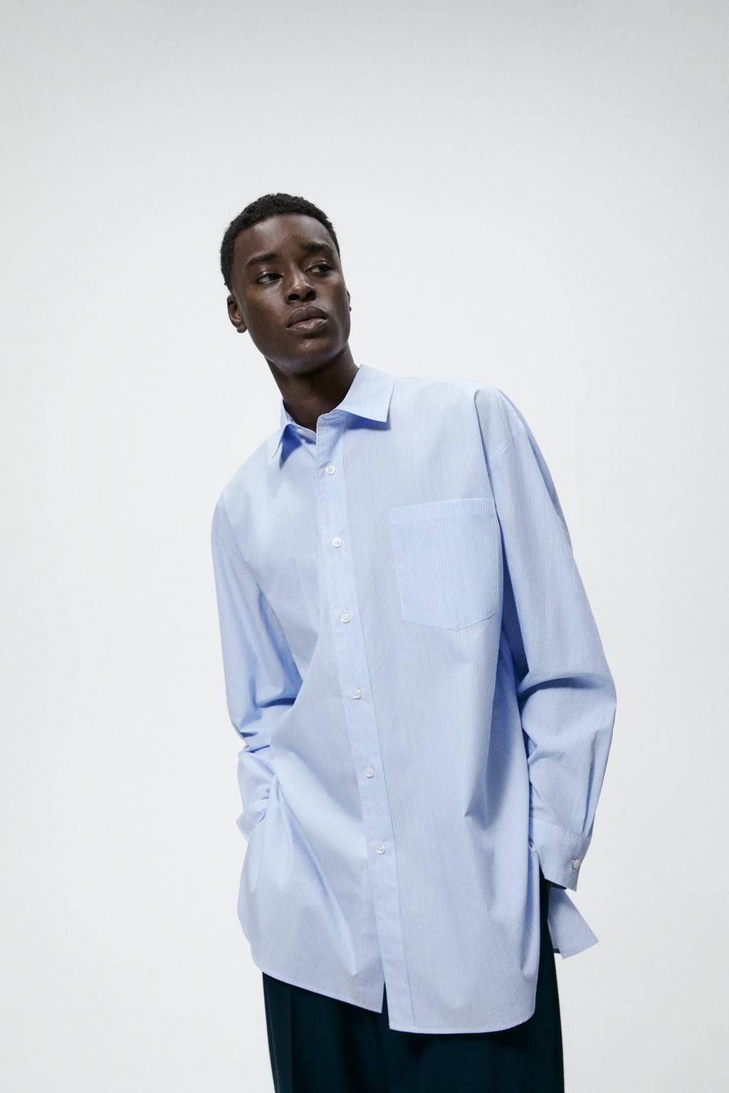 zara oversized oxford shirt