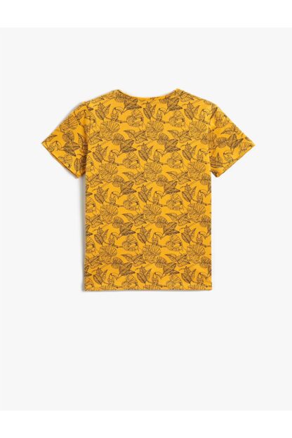 تی شرت پسرانه زرد koton