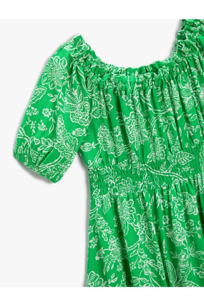 پیراهن دخترانه سبز koton