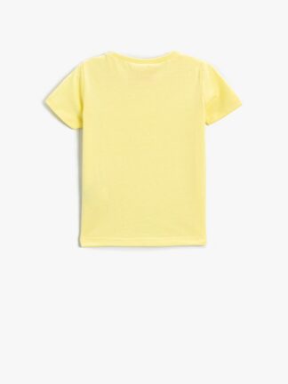 تی شرت نوزاد پسرانه زرد koton