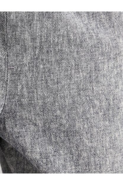 شلوار کتان|پارچه ای مردانه خاکستری koton