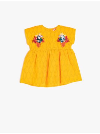 پیراهن نوزاد دخترانه نارنجی koton