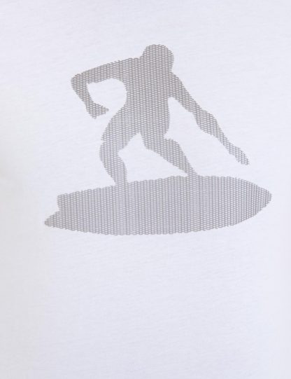 تی شرت مردانه آستین کوتاه یقه گرد مدل جذب سفید پیرکاردین