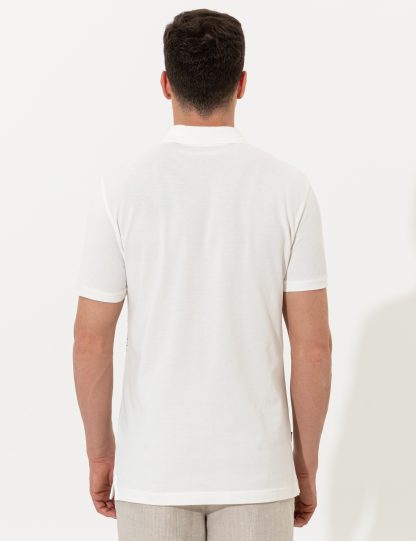 تی شرت مردانه یقه پولو مدل جذب سرمه ای پیرکاردین