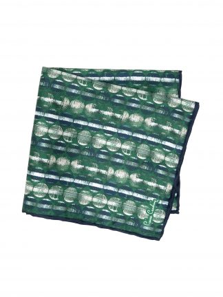 دستمال جیبی مردانه سبز پیرکاردین