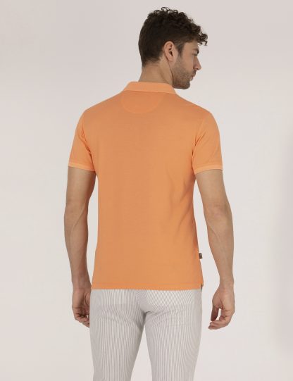 تی شرت مردانه آستین کوتاه یقه پولو ساده مدل جذب سالمون پیرکاردین