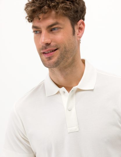 تی شرت مردانه یقه پولو مدل جذب بژ پیرکاردین