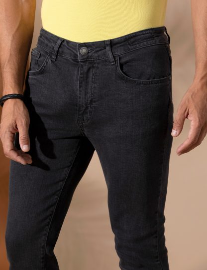 شلوار جین مردانه جذب زغالی پیرکاردین
