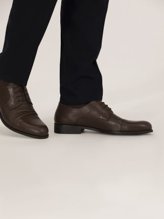 کفش رسمی مردانه قهوه ای پیرکاردین