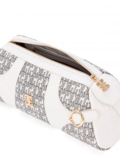 کیف دوشی زنانه سفید پیرکاردین