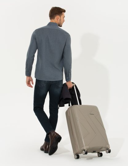 ساک و چمدان مسافرتی مردانه بژ پیرکاردین