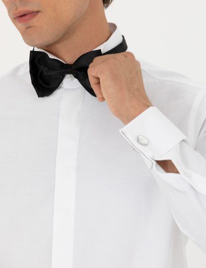 پیراهن رسمی مردانه جذب سفید پیرکاردین