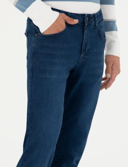 شلوار جین مردانه راسته آبی پیرکاردین
