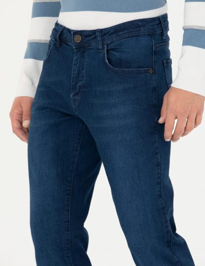 شلوار جین مردانه راسته آبی پیرکاردین