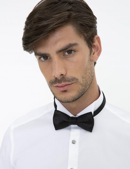 پیراهن رسمی مردانه اسلیم سفید کاشارل