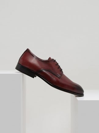 کفش رسمی مردانه زرشکی کاشارل