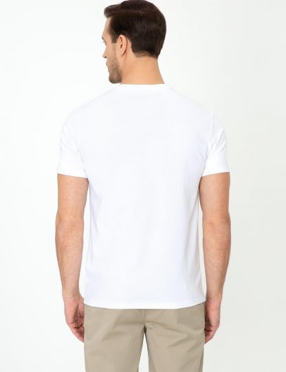تی شرت مردانه ساده سفید کاشارل