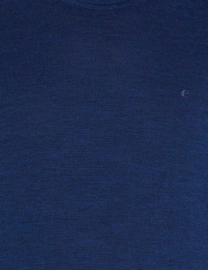 پلیور مردانه یقه گرد آبی نیلی کاشارل
