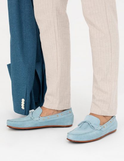 کفش رسمی مردانه آبی روشن کاشارل