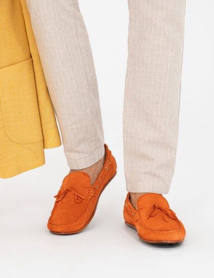 کفش رسمی مردانه نارنجی کاشارل