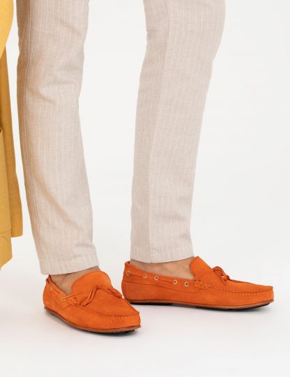 کفش رسمی مردانه نارنجی کاشارل