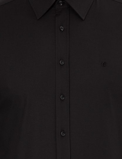پیراهن رسمی مردانه اسلیم سیاه کاشارل