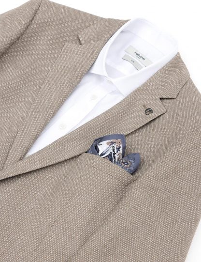 دستمال جیبی مردانه خاکستری کاشارل