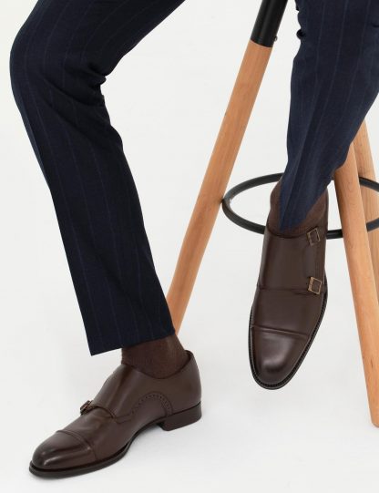 کفش رسمی مردانه قهوه ای کاشارل