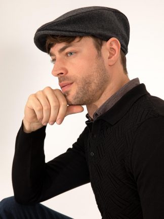 کلاه کپ مردانه زغالی پیرکاردین