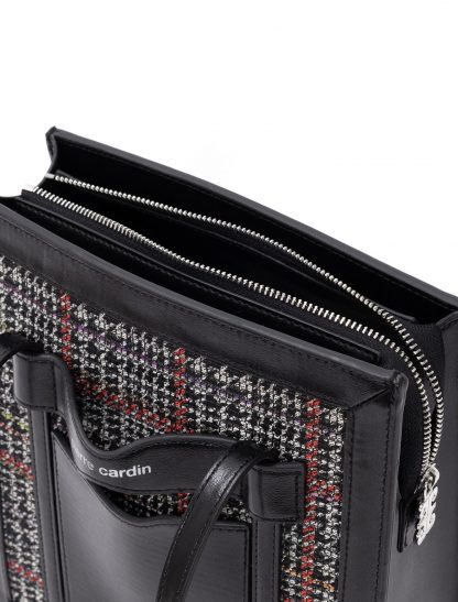 کیف دوشی زنانه سیاه پیرکاردین