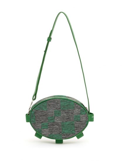 کیف دوشی زنانه سبز پیرکاردین