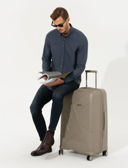 ساک و چمدان مسافرتی مردانه بژ پیرکاردین