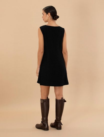 پیراهن و لباس مجلسی زنانه فرم A-Form سیاه پیرکاردین