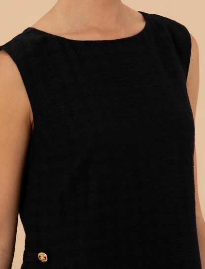 پیراهن و لباس مجلسی زنانه فرم A-Form سیاه پیرکاردین