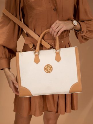 کیف دستی زنانه سفید پیرکاردین