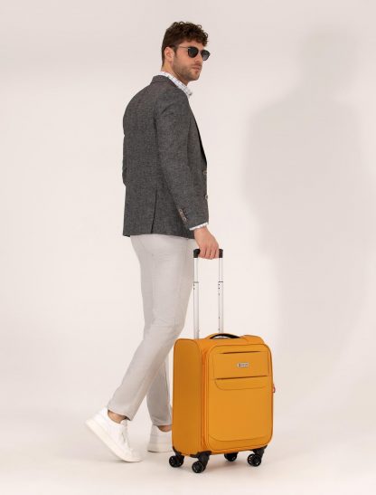 ساک و چمدان مسافرتی مردانه زرد پیرکاردین