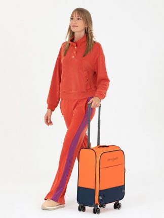 ساک و چمدان مسافرتی زنانه نارنجی پیرکاردین