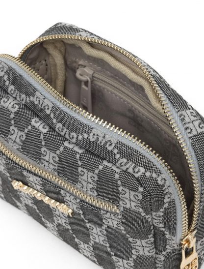 کیف دوشی زنانه خاکستری پیرکاردین