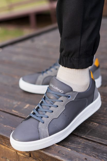 کفش کتانی مردانه خاکستری سالوانو PACE 3PR