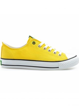 کفش کتانی مردانه زرد بنتون BN-30177